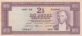 Turkey, 2 1/2 Lira, 1955, UNC (-), p151 
5. Emission
Serial Number: S8 50884
Estimate: 600-1200 USD