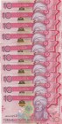 Turkmenistan, 10 Manat, 2012, UNC, p31, (Total 10 consecutive banknotes)
Serial Number: AG0849231-40
Estimate: 20-40 USD