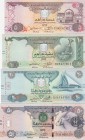 United Arab Emirates, 5-10-20-50 Dirhams, UNC, (Total 4 banknotes)
5 Dirhams, 2017, p26b; 10 Dirhams, 2017, p27; 20 Dirhams, 2016, p28; 50 Dirhams, 2...