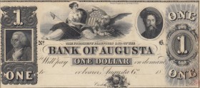Confederate States of America, 1 Dollar , 18XX, UNC, 
Bank Of Augusta
Estimate: 100-200 USD