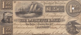 Confederate States of America, 1,25 Dollars, 1837, XF, 
Boston. Hole punch
Estimate: 100-200 USD