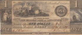 Confederate States of America, 1 Dollar , 1838, VF, 
The Farmers Bank
Estimate: 70-140 USD
