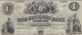 Confederate States of America, 1 Dollar , 1857, VF, 
Indiana
Estimate: 80-160 USD
