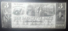 Confederate States of America, 3 Dollars, 1937, UNC, 
Boston. Hole punch
Estimate: 100-200 USD