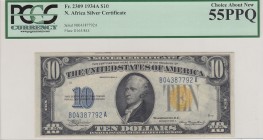United States of America, 10 Dollars, 1934, AUNC, 
PCGS 55 PPQ
Serial Number: B04387792A
Estimate: 150-300 USD