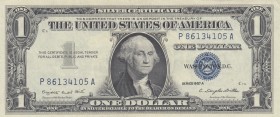 United States of America, 1 Dollar, 1957, XF, p419a 
Serial Number: P86134105A
Estimate: 25-50 USD