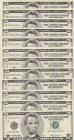 United States of America, 5 Dollars, 1999, UNC, p505, ( Total 12 banknotes )
BA 00001934 A (BA, BB, BC, BD, BE, BF, BG, BH, BI, BJ, BK, BL)
Serial N...