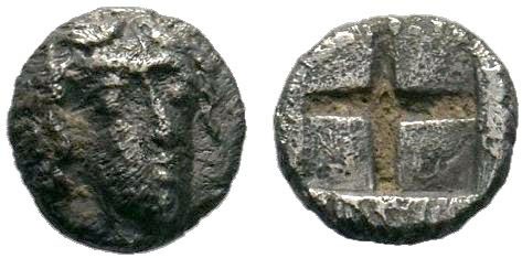 Uncertain mint AR Obol. Circa 4th century BC.

Condition: Very Fine

Weight: 0.2...