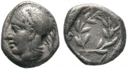 AEOLIS. Elaia. Obol (4th-3rd century BC).

Condition: Very Fine

Weight: 1.23 gr
Diameter: 11 mm