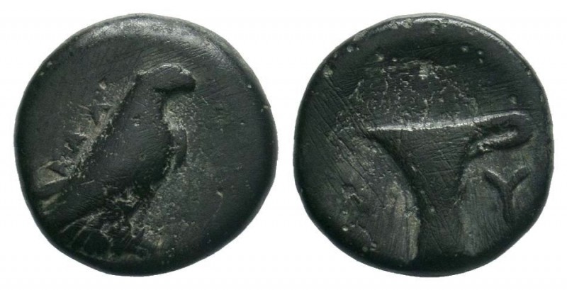 AEOLIS.Kyme. (circa 320-250 BC).AE Bronze.

Condition: Very Fine

Weight: 1.29 g...