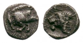MYSIA.Kyzikos .( 450-400 BC).AR Obol.

Condition: Very Fine

Weight: 0.37 gr
Diameter: 7 mm