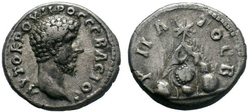 CAPPADOCIA. Caesarea. Lucius Verus (161-169).AR Didrachm. Obv: ΑΥΤΟΚΡ ΟΥΗΡΟС СЄΒ...