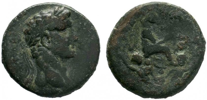 SYRIA, Seleucis and Pieria. Emesa. Antoninus Pius. AD 138-161.AE Bronze.ΚΑΙ ΤΙ Α...