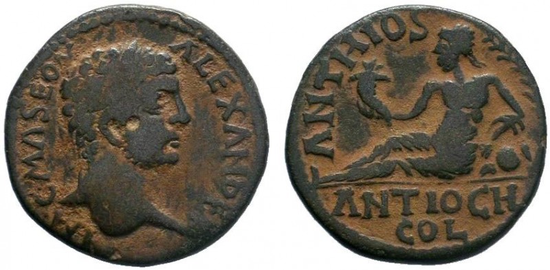 PISIDIA. Antioch. Severus Alexander (222-235). AE Bronze. Obv: IM C M A SEOV ALE...