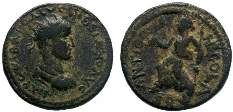 PISIDIA. Antioch.Volusian . AD 251-253.AE Bronze.IMPC VIMP GALVSSIANO AVG, radia...