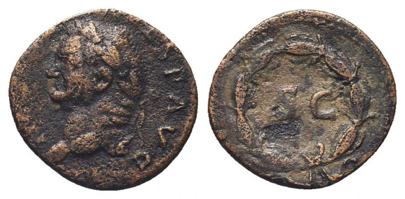 Vespasian. A.D. 69-79. Æ 

Condition: Very Fine

Weight: 4 gr
Diameter: 18 mm