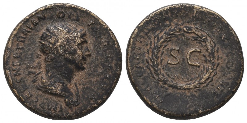 Trajan (98-117 AD). Æ , Syria, Seleucis and Pieria, Antioch. 
Condition: Very Fi...