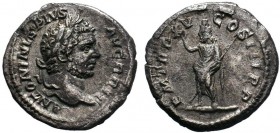 Caracalla 198-217
Denar
ANTONINVS PIVS AVG GERM / PM TR P XVIII COS IIII P P

Condition: Very Fine

Weight: 2.11 gr
Diameter: 19 mm