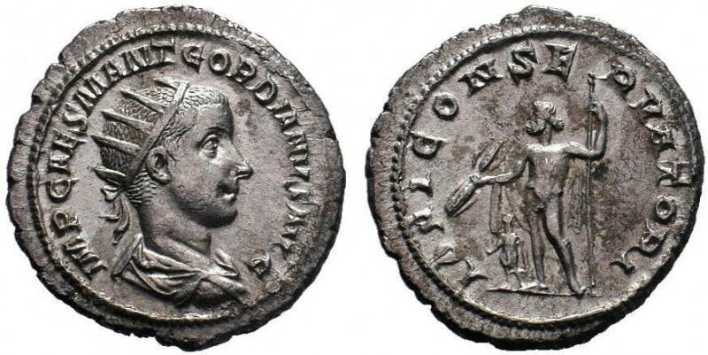 Gordian III AR Antoninianus. Rome, AD 238-239. IMP CAES M ANT GORDIANVS AVG, rad...