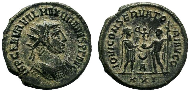 Maximian Æ Antoninianus. Antioch, AD 285-295. IMP C M AVR VAL MAXIMIANVS PF AVG,...