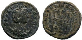 Severina, Augusta, 270-275. Antoninianus, Ticinum, 275. SEVERINA AVG Diademed and draped bust of Severina to right, set on crescent. Rev. CONCORDIAE M...