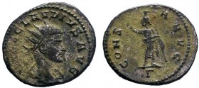 Claudius II. Antoninianus, Serapis reverse
Claudius II. (268-270 AD). AE silvered Antoninianus (21 mm, 3.56 g), Antiochia (Antakya).
Obv. IMP C CLAVDI...