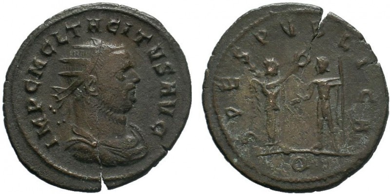 TACITUS (275-276). Antoninianus. Kyzikos.
Obv: IMP C M CL TACITVS AVG.
Radiate, ...