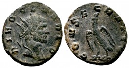 Claudius II. (268-270 AD), as Divus under Quintillus or Aurelian. AE Antoninianus

Condition: Very Fine

Weight: 3.3 gr
Diameter:20 mm