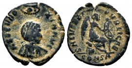 Aelia Eudoxia. Augusta, A.D. 400-404. AE

Condition: Very Fine

Weight: 1.7 gr
Diameter: 18 mm