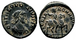 Theodosius I. A.D. 379-395. AE centenionalis

Condition: Very Fine

Weight: 2 gr
Diameter: 16 mm