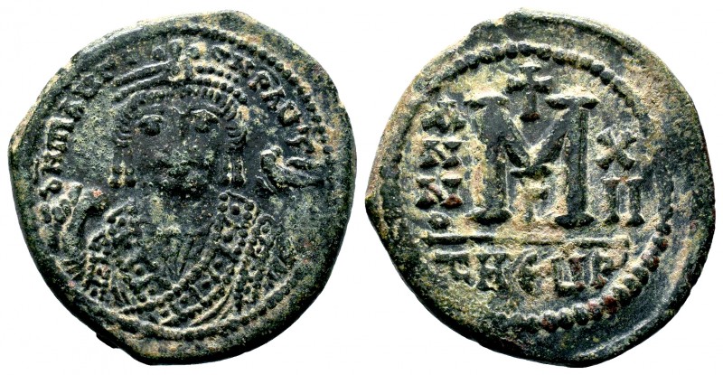 Maurice Tiber (582-602), AE Follis,

Condition: Very Fine

Weight: 12.0 gr
Diame...