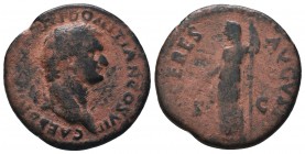 Domitianus , as Caesar (69-81 AD). AE Sestertius 
Condition: Very Fine

Weight: 9.30 gr
Diameter:26 mm
