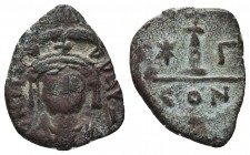 Byzantine Coins Ae,
Condition: Very Fine

Weight: 2.43 gr
Diameter:20 mm
