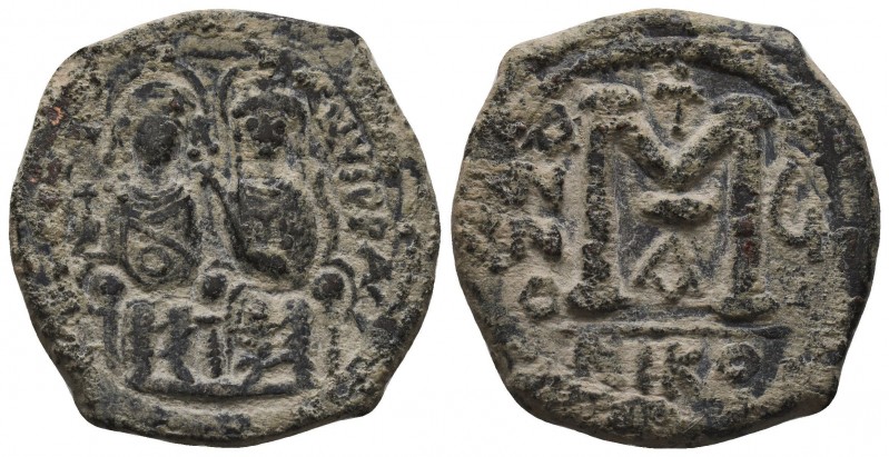 Justin II , with Sophia (565-578 AD). AE Follis
Condition: Very Fine

Weight: 13...