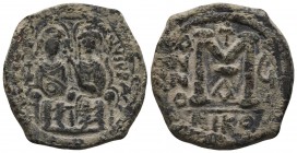 Justin II , with Sophia (565-578 AD). AE Follis
Condition: Very Fine

Weight: 13.59 gr
Diameter:33 mm