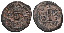 Justinianus I (527-565 AD). AE halfFollis 
Condition: Very Fine

Weight: 5 gr
Diameter: 23 mm