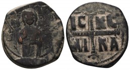 BYZANTINE. 1028-1034. Æ follis (anonymous). Bust of Christ
Condition: Very Fine

Weight: 11.08 gr
Diameter: 30 mm