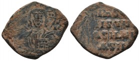 BYZANTINE. 1028-1034. Æ follis (anonymous). Bust of Christ
Condition: Very Fine

Weight: 7.50 gr
Diameter: 27 mm