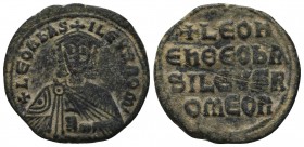 Leo VI (886-912 AD). AE Follis
Condition: Very Fine

Weight: 6.61 gr
Diameter: 27 mm