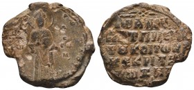 BYZANTINE SEALS. Uncertain (Circa 9th - 11th century).

Condition: Very Fine

Weight: 17.63 gr
Diameter:32 mm