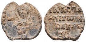 BYZANTINE SEALS. Uncertain (Circa 9th - 11th century).

Condition: Very Fine

Weight: 5.50 gr
Diameter:23 mm