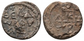 BYZANTINE SEALS. Uncertain (Circa 9th - 11th century).

Condition: Very Fine

Weight: 7.56 gr
Diameter:21 mm