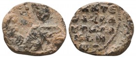 BYZANTINE SEALS. Uncertain (Circa 9th - 11th century).

Condition: Very Fine

Weight: 7.27 gr
Diameter:21 mm