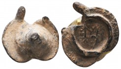 BYZANTINE SEALS. Uncertain (Circa 9th - 11th century).

Condition: Very Fine

Weight: 8.05 gr
Diameter: 21 mm