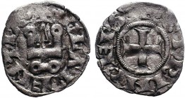 CRUSADER.Neopolitan Princes of Eprius and Corfu. Philippe de Taranto. 1294-1313. AR Denier . Lepanto mint. + (lis) PhS · P TAR · DЄSP , cross pattée /...