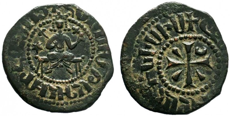 ARMENIA.Cilician Armenia.Hetoum I, Sis mint. Struck circa AD 1226-1270.AE Kardez...
