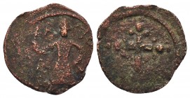 CRUSADERS. Edessa. Baldwin II, second reign, 1108-1118. Ae Follis

Condition: Very Fine

Weight: 2.61 gr
Diameter: 20 mm