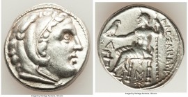 MACEDONIAN KINGDOM. Alexander III the Great (336-323 BC). AR tetradrachm (26mm, 17.16 gm, 7h). Choice VF, brushed. Posthumous issue of Amphipolis, 315...