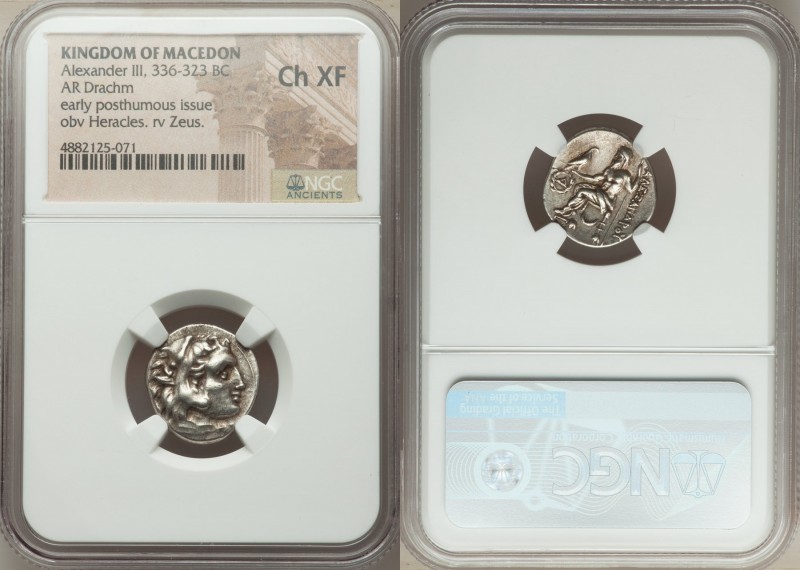 MACEDONIAN KINGDOM. Alexander III the Great (336-323 BC). AR drachm (18mm, 7h). ...