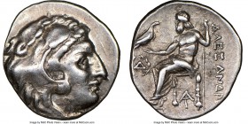 MACEDONIAN KINGDOM. Alexander III the Great (336-323 BC). AR drachm (18mm, 7h). NGC XF. Posthumous issue of Magnesia ad Maeandrum, under Antigonus I M...